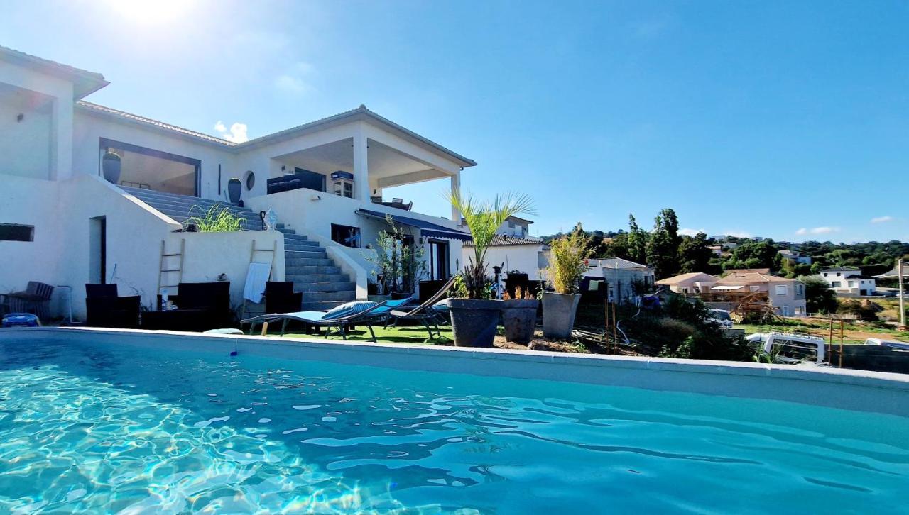 Villa Bistinetti Rez De Villa Tout Confort Avec Piscine Penta di Casinca Buitenkant foto