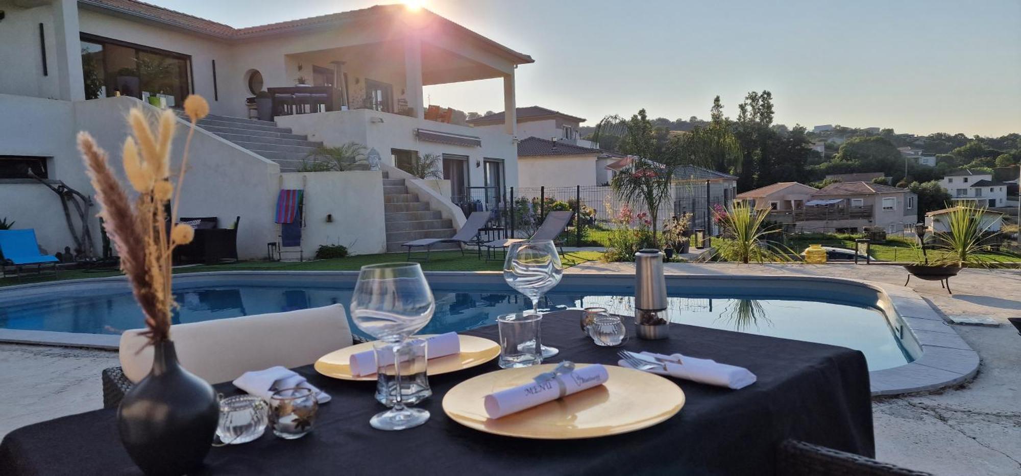 Villa Bistinetti Rez De Villa Tout Confort Avec Piscine Penta di Casinca Buitenkant foto